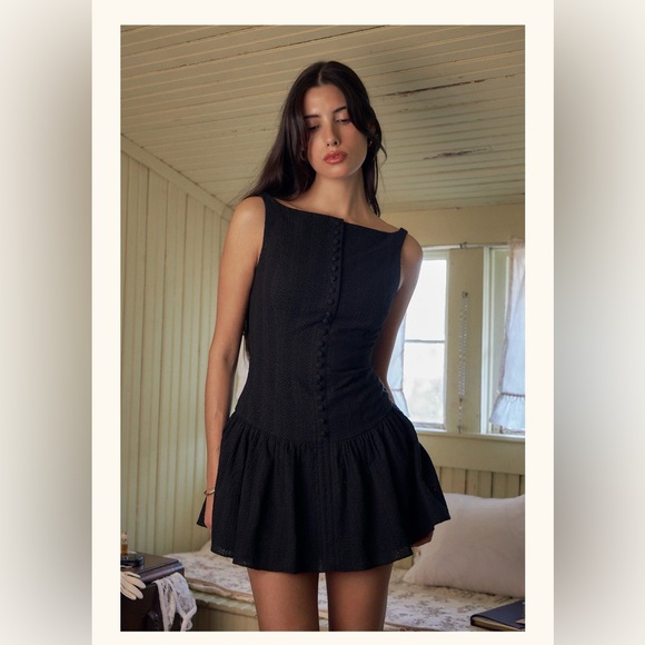Mirror Palais | Dresses | Mirror Palais Kissing Booth Mini Dress Noir |  Poshmark